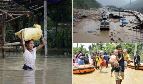 আসামের বাসিন্দাদের বন্যার পানি পান করতে বাধ্য করায় বিশুদ্ধ পানি ও খাদ্য সরবরাহ ক্ষতিগ্রস্ত, ৫৫ লাখ ক্ষতিগ্রস্ত এবং ডজন খানেক মারা গেছে