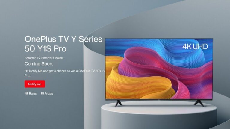 OnePlus TV Y Series 50 Y1S Pro 4K স্ক্রিন এবং ডলবি অডিও সহ টিজ করা হয়েছে